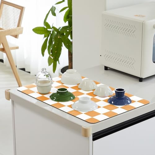 Ohocut Checkered Dish Drying Mat