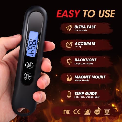 Meat Thermometer Digital – Instant Read Food Thermometer