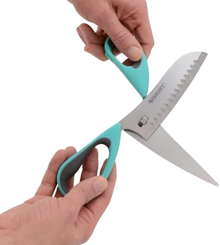 Westcott Titanium-Bonded Soft Handle Kitchen Pizza Scissors
