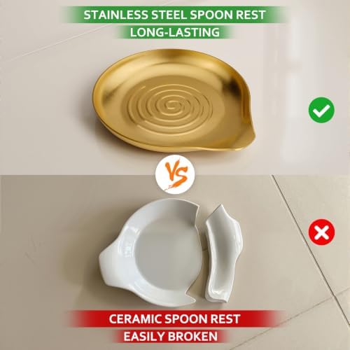 VanlonPro Kitchen Stainless Steel Spoon Rest