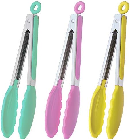 HINMAY 9-Inch Serving Tongs