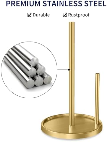Jesginboo Paper Towel Holder Countertop, Paper Roll Holder