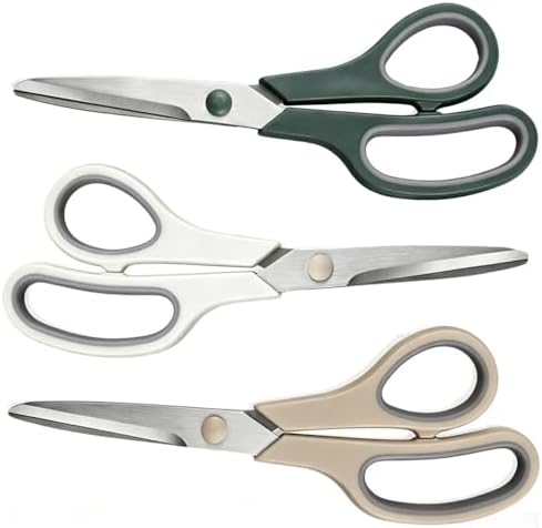 3 Pack All Purpose Scissors for Office School Craft Scrapbook