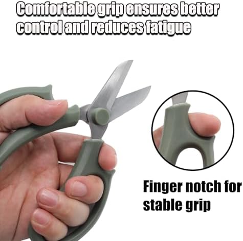 Flower Shears Green Floral Scissors Strong Flower Stem Cutter Pruning Shears