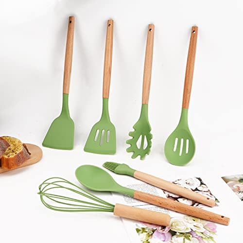 1pcs Avocado Green Silicone Cooking Utensils
