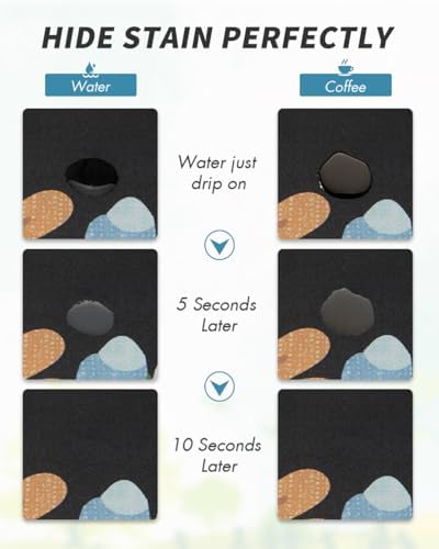 AMOAMI Coffee Mat Hide Stain Rubber Backed Absorbent Dish Drying Mat