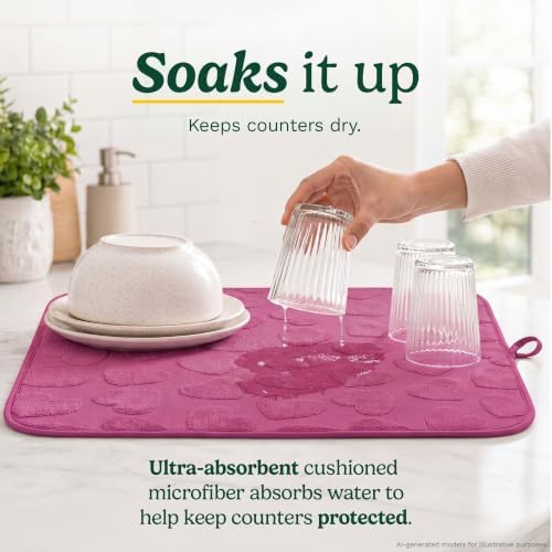 Cuisinart Dish Drying Mat for Kitchen Counter, Microfiber