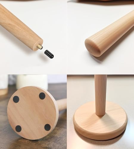 KitchLife Wooden Paper Towel Holder Countertop