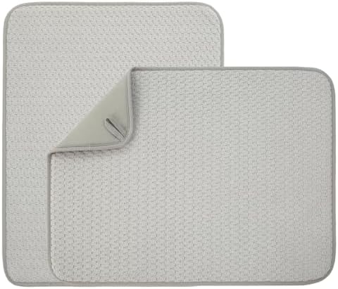 2 Pack Microfiber Dish Drying Mat