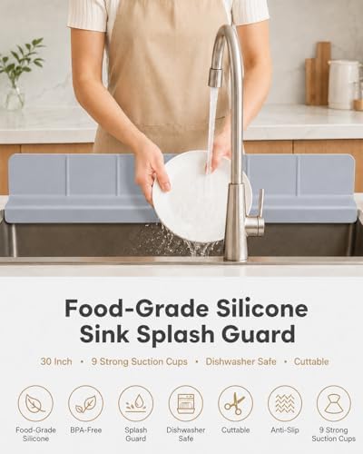 30'' Silicone Sink Splash Guard