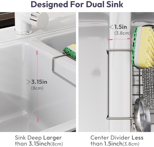 SWTYMIKI Sponge Holder for Kitchen Sink
