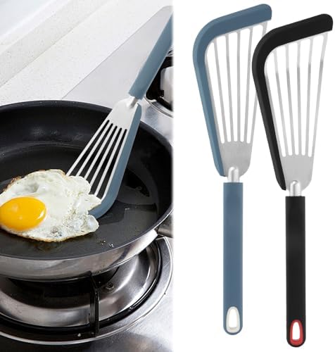 Fish Spatula Turner Set of 2, Thin Slotted Spatulas