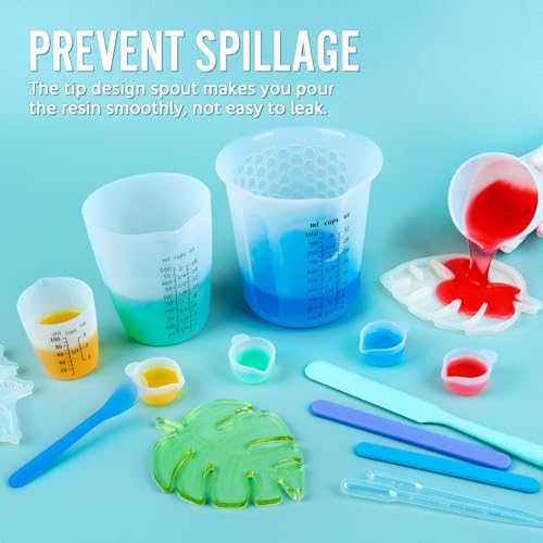 Silicone Resin Mixing 1L Measuring Cup Set