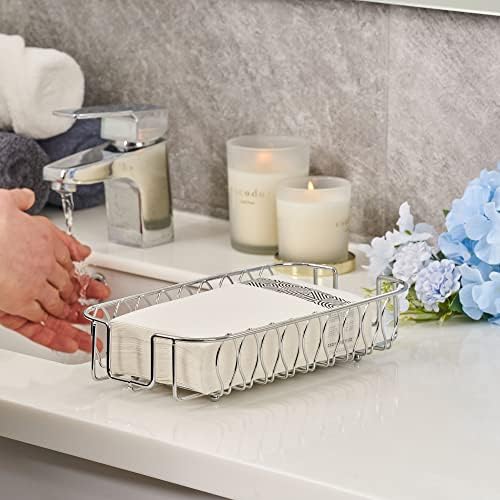 Guest Towel Holder Tray for Bathroom Countertop