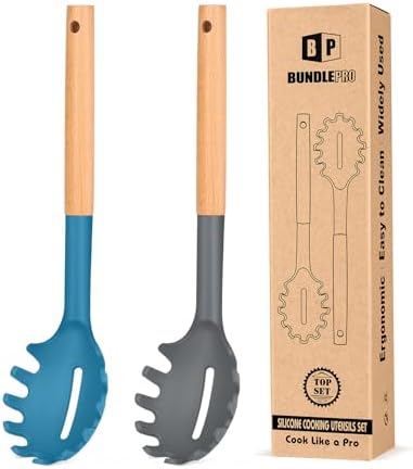 Silicone Pasta Fork, Pasta Spoon Server