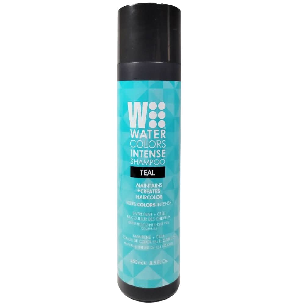 Watercolors Teal Intense Color Depositing Shampoo 8 oz bottle
