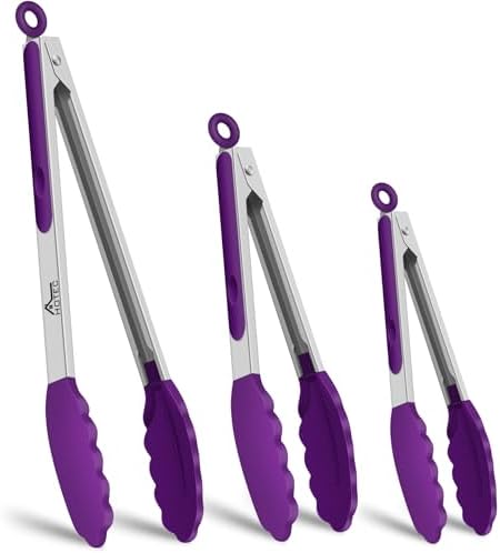 HOTEC Stainless Steel Kitchen Tongs