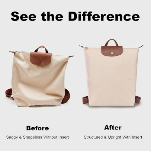 Purse Organizer Insert for Longchamp M, Felt Anti-Sag