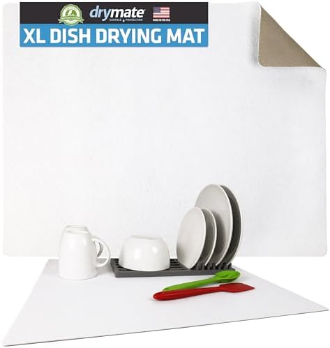 Drymate Jumbo XL Dish Drying Mat, Low-Profile, Super Absorbent, Quick Dry Fabric