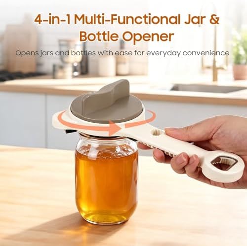 4-in-1 Adjustable Stainless Steel Jar Opener