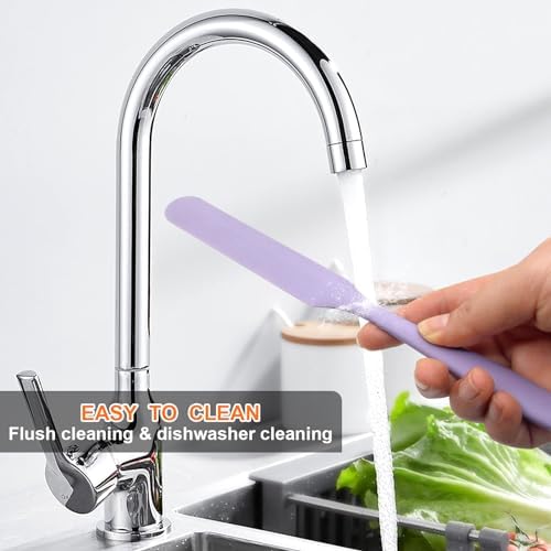 4 Pcs Silicone Jar Spatula, Small Scraper Skinny Spreader