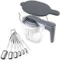 17-Pc Stainless Steel Measuring Cups and Spoons Set