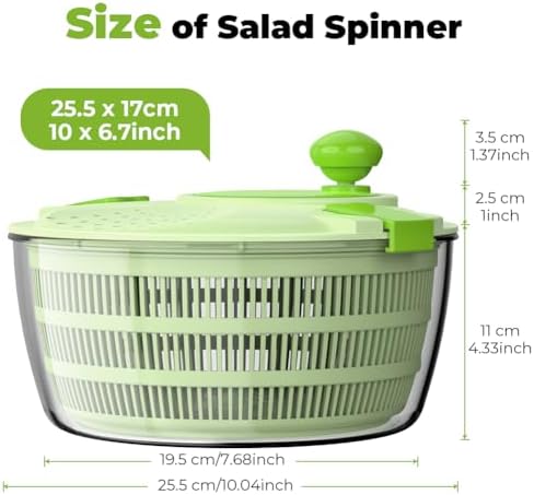 Salad Spinner 4.4 QT Lettuce Spinner