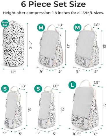 BAGSMART Compression Packing Cubes