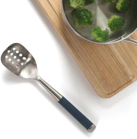 Calphalon Edge Slotted Spoon, Kitchen Stainless Steel Strainer Spoon