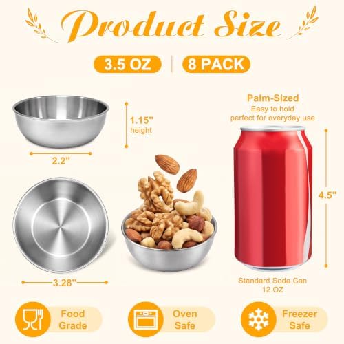 LIEMAND Stainless Steel Small Dipping Bowls
