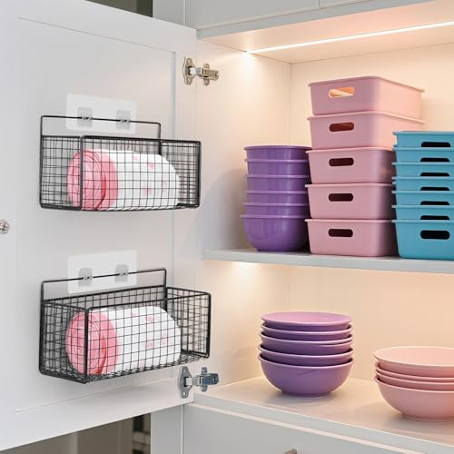 2 Pack Large Adhesive Kitchen Cabinet Door Organizer
