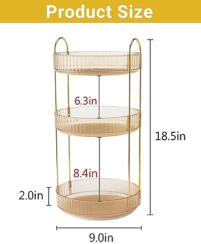 Asayuee 360 Rotating Makeup Organizer