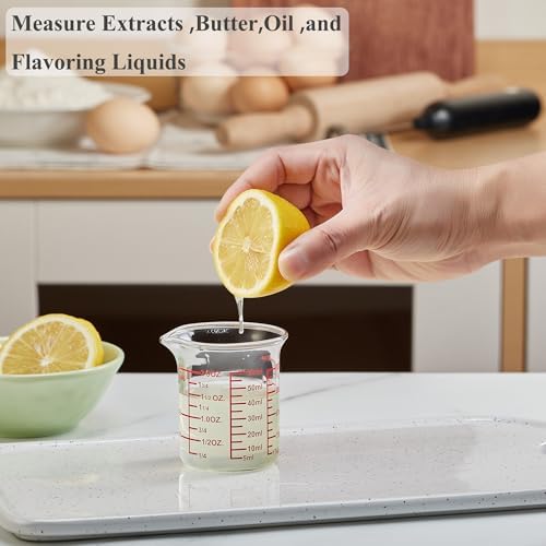 Ackers BORO3.3 2 oz Glass Measuring Cups
