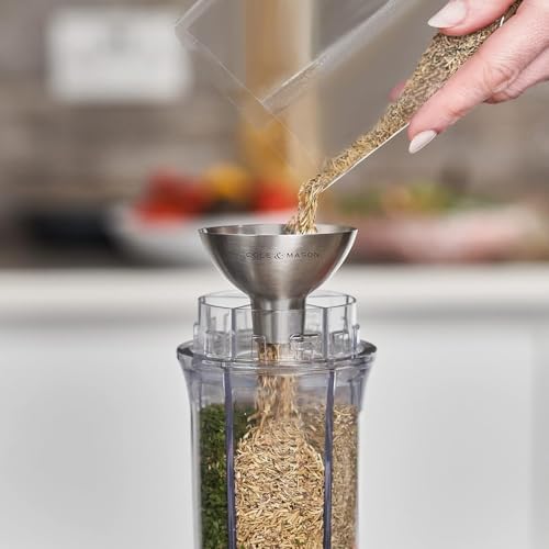 COLE & MASON Stainless Steel Salt and Pepper Funnel