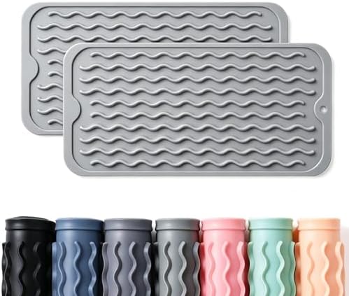 2 Pack Caketime Silicone Dish Drying Mat