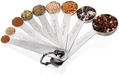 Doosu 18/8 Stainless Steel Measuring Spoons