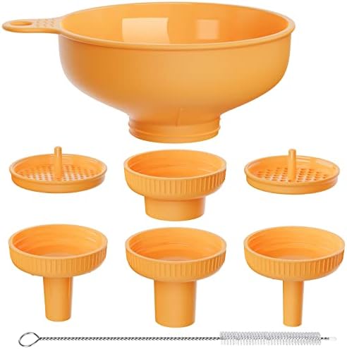 Wide Mouth Kitchen Funnel, Food Grade Plastic Cooking Canning Funnel