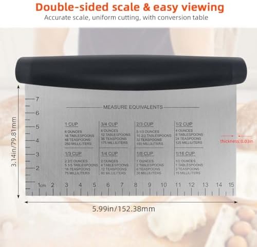 Plastic Bread Scraper Dough Cutter