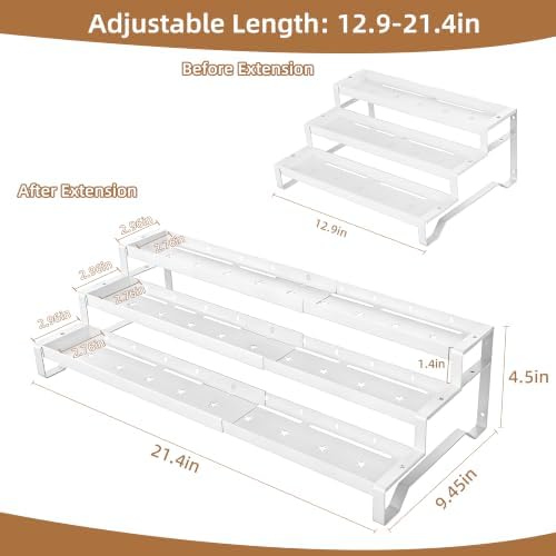 Expandable Spice Rack Organizer