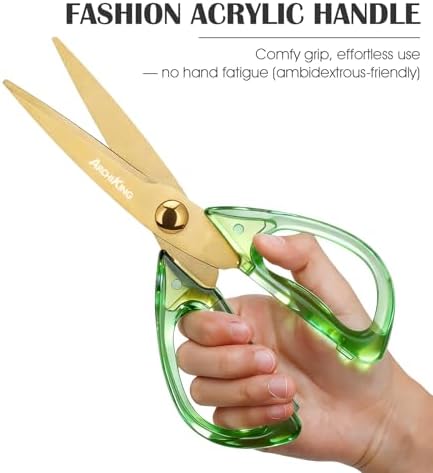 8.0inch Kitchen Shears, Sharp Stainless Steel Meat & Poultry Scissors,