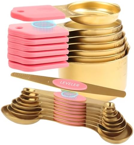 16-Piece Magnetic Measuring Cups & Spoons Set, Stainless Steel