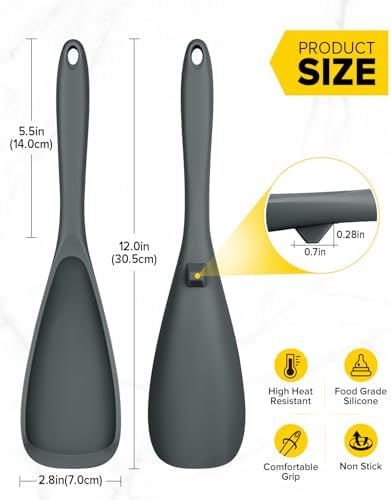 BUNDLEPRO Silicone Cooking Spoons