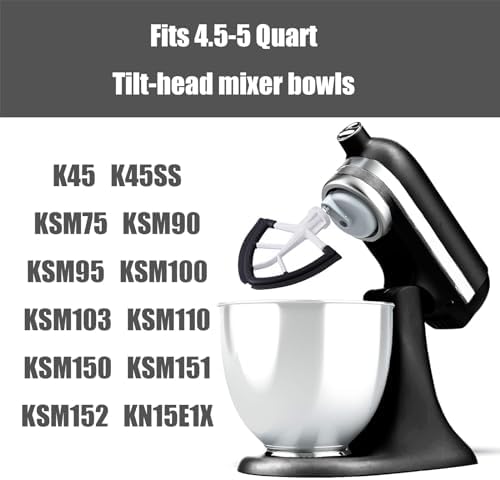 Flex Edge Beater for KitchenAid, Mixer Attachement Compatible
