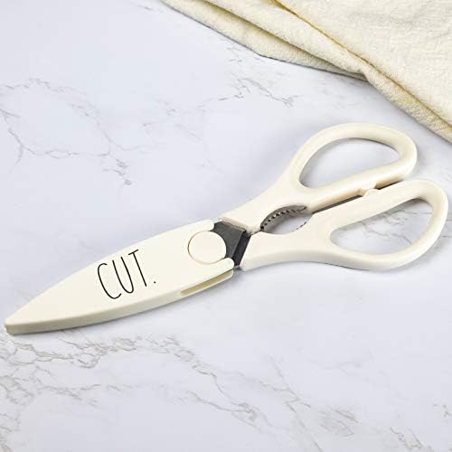 Rae Dunn Kitchen Scissors- Stainless Steel Kitchen Shears, Cooking Scissors