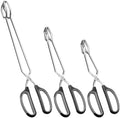 HINMAY Stainless Steel Scissor Tongs Cooking Tongs Set