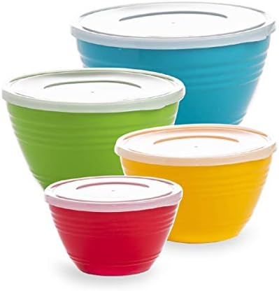 BINO | Mixing Bowl Set with Lids | Versatile Plastic Bowls