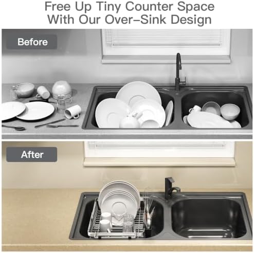 MAJALiS Expandable Dish Drying Rack Over The Sink