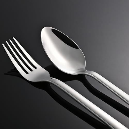 KINGSTONE Silverware Set, 20 Piece Flatware Cutlery Set
