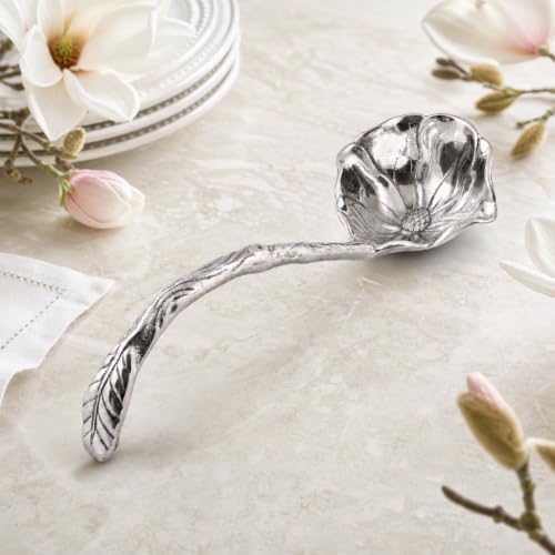 Arthur Court Magnolia Pattern Aluminum Serving Ladle