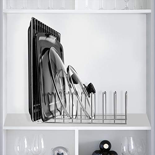 Kitchen Pot Lid Holder Organizer, Rack Cutting Boards, Reusable Containers